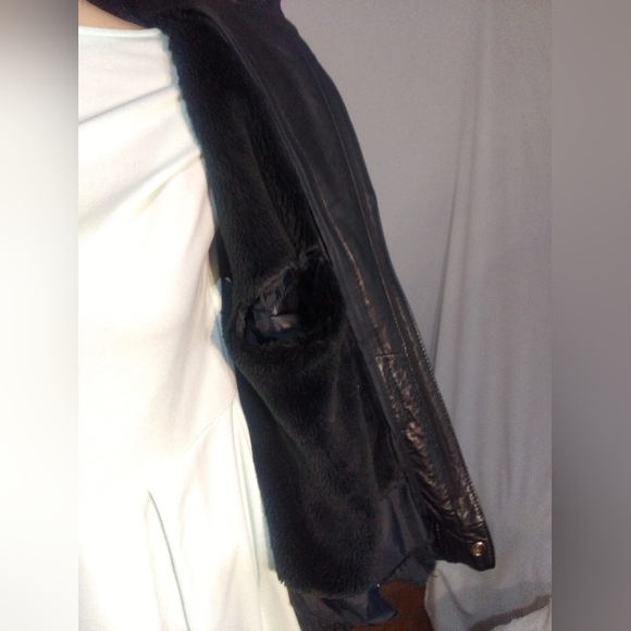 Vintage Berman's Classic Black Leather with Liner ° - Picture 6 of 14